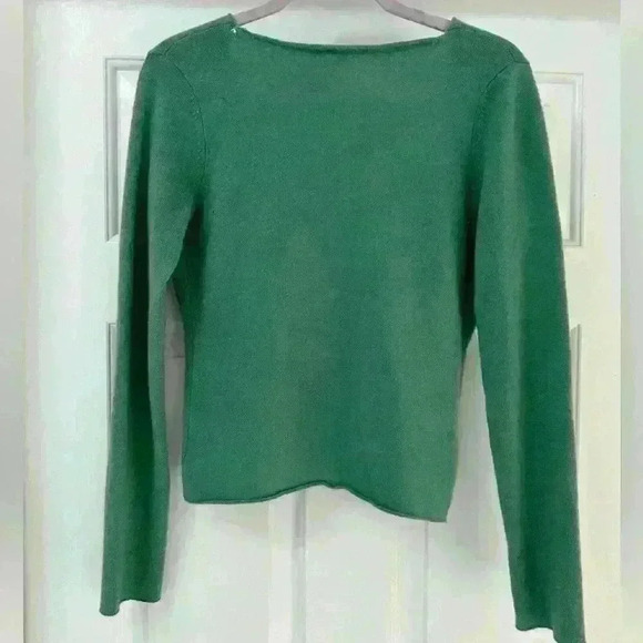 Bebe Vintage 100% Cashmere Twist Front Design M - Picture 6 of 7